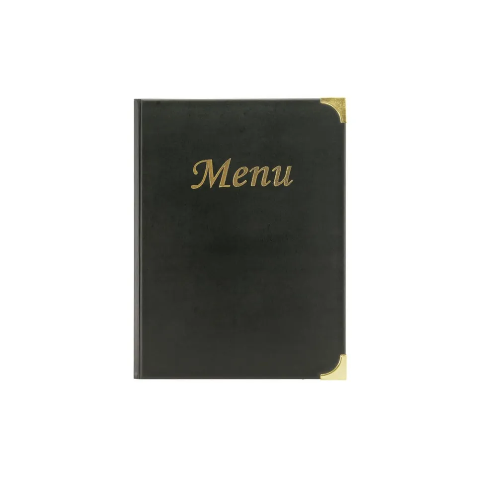 securit-basic-speisekarte-schwarz-a4-8-seiten-pvc image 1