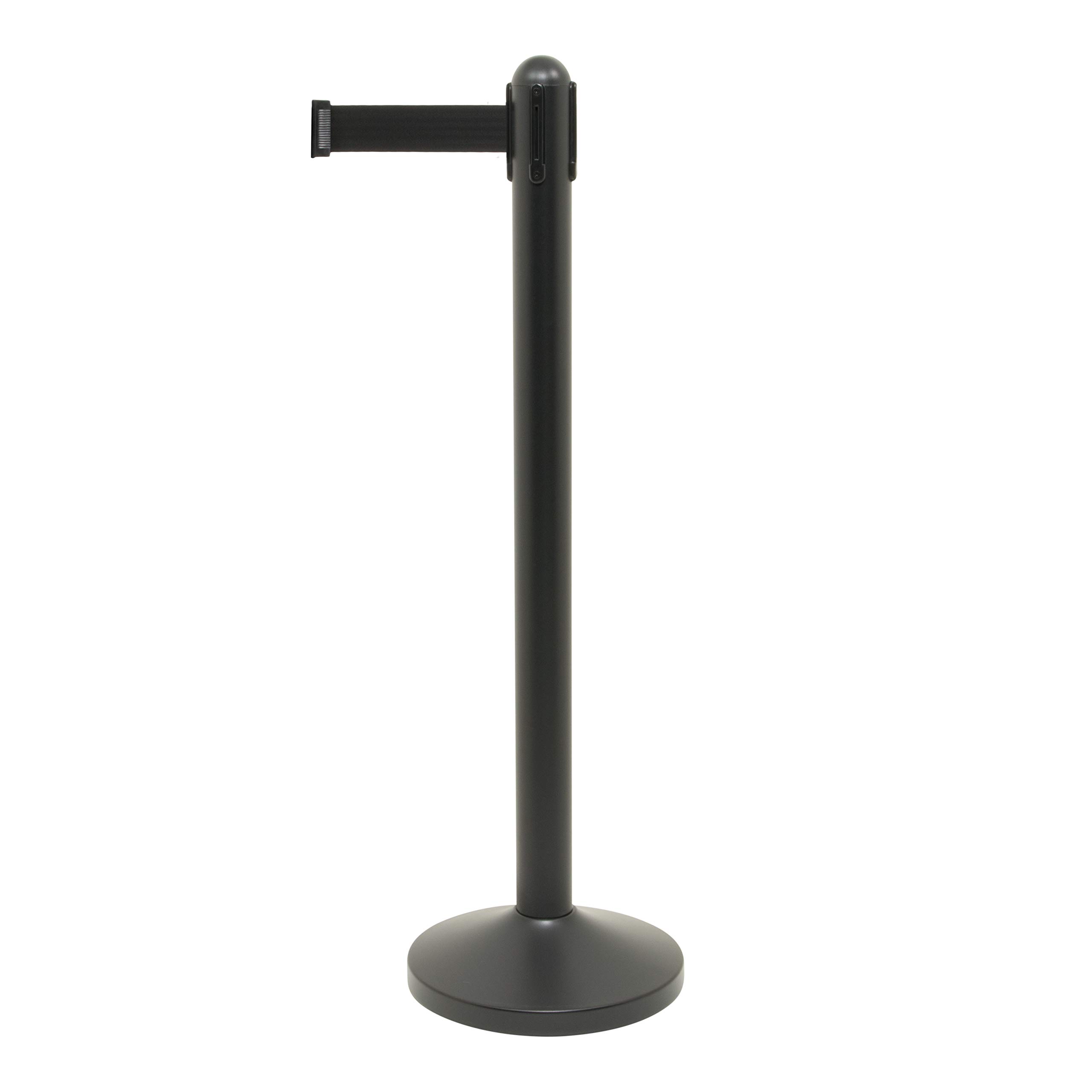 securit-retractable-absperrpfosten-mit-band-100cm-schwarz-edelstahl image 3