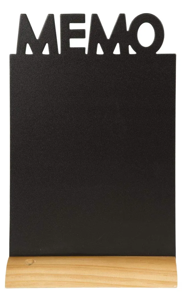 securit-elegant-memo-kreidetafel-25x33-cm-holzfu-teak image 1