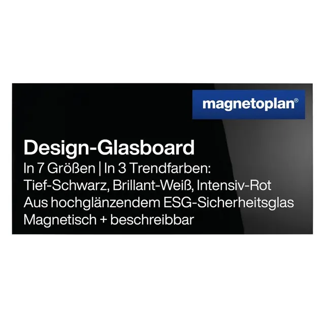 magnetoplan-design-glasboard-2000x1000-schwarz-magnetisch image 1