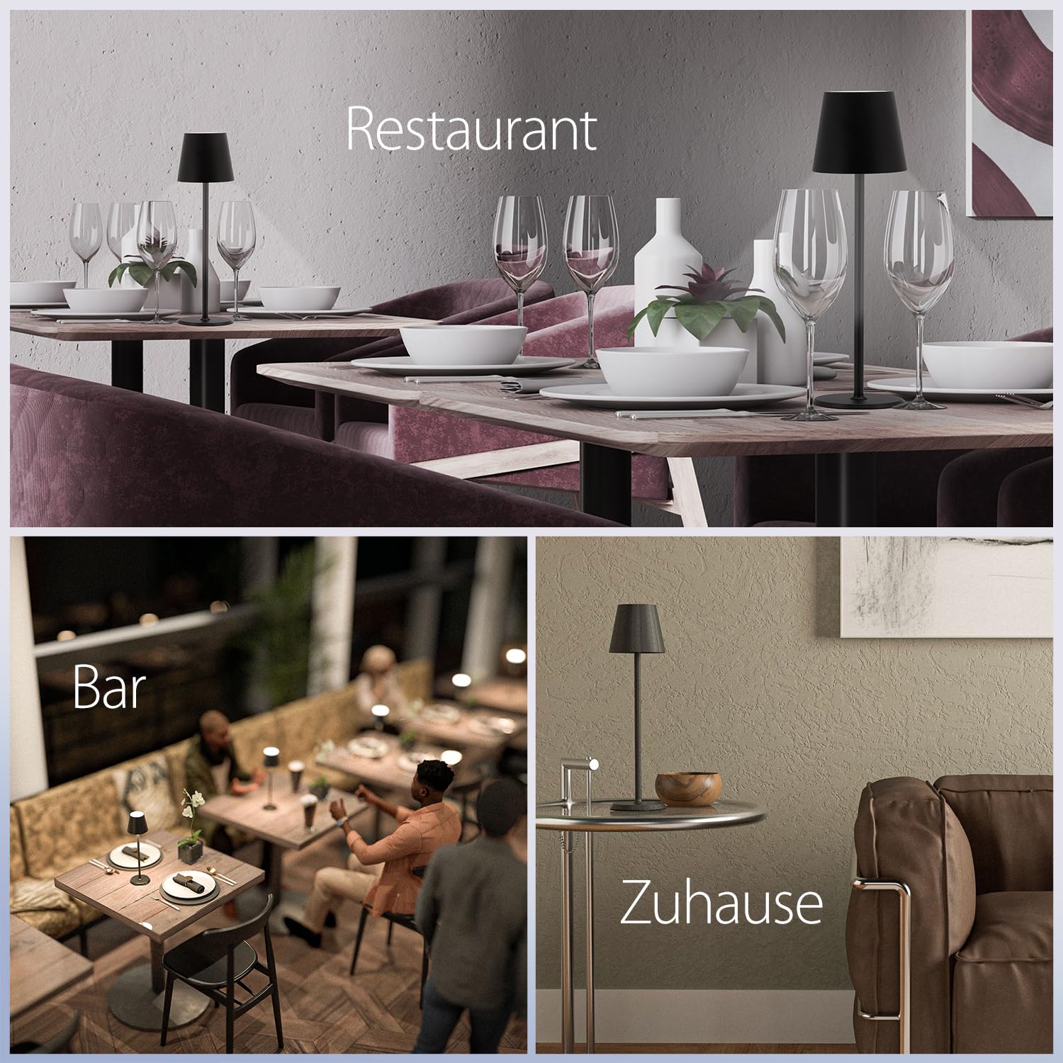 securit-nova-led-tischleuchte-feline-schwarz-dimmbar image 7