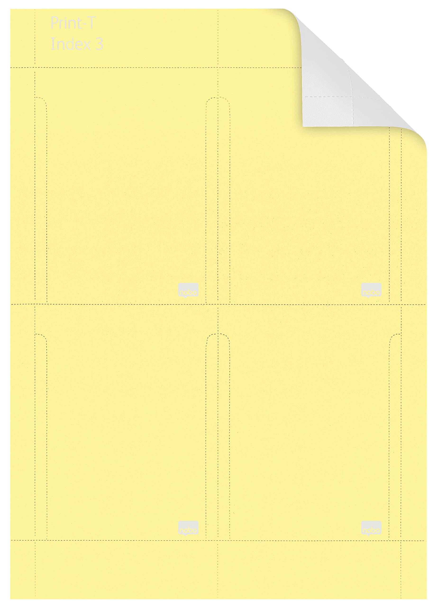 nobo-classic-steel-t-karten-gr-e-3-gelb-80-st-ck image 1