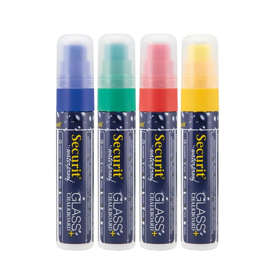 securit-waterproof-kreidemarker-large-blau-4er-etui-sma820 image 1