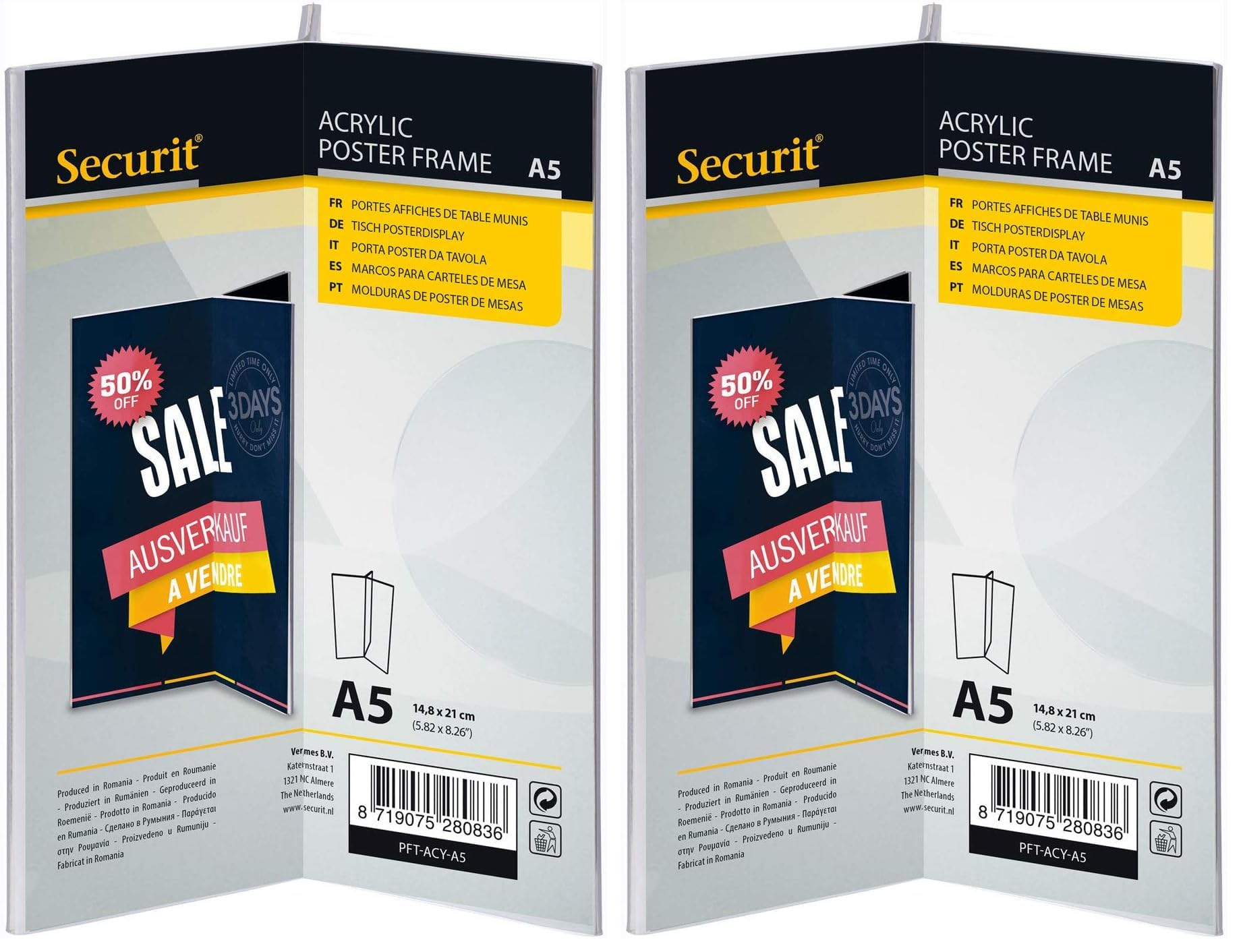 securit-crystal-tischaufsteller-a5-transparent-y-form image 4