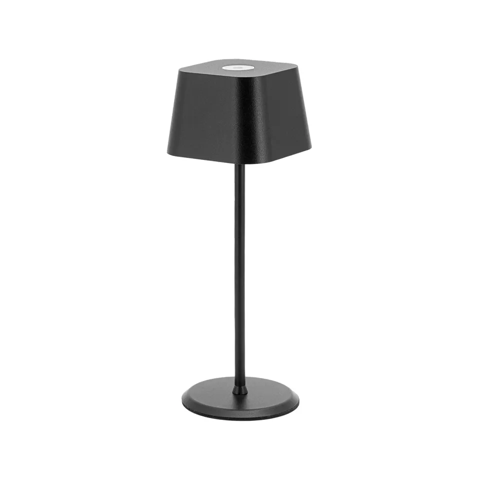 securit-nova-malta-tischleuchte-schwarz-dimmbar-akku-ip54 image 1