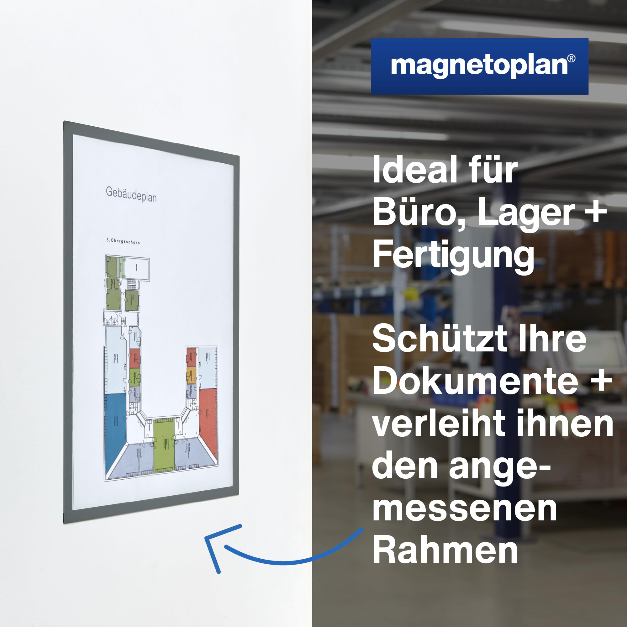 magnetoplan-magnetofix-magnetrahmen-a3-grau-5-st-ck-magnetisch image 4