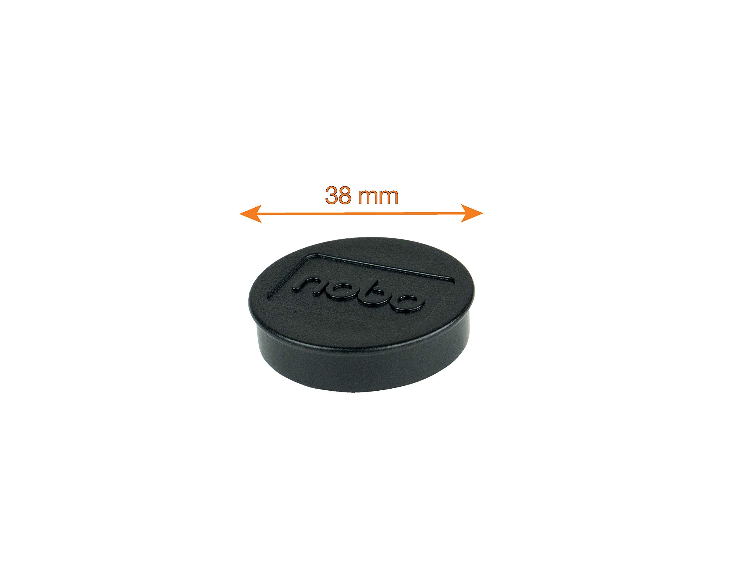 nobo-glide-1915305-whiteboard-magnete-38-mm-schwarz-10-stk image 3