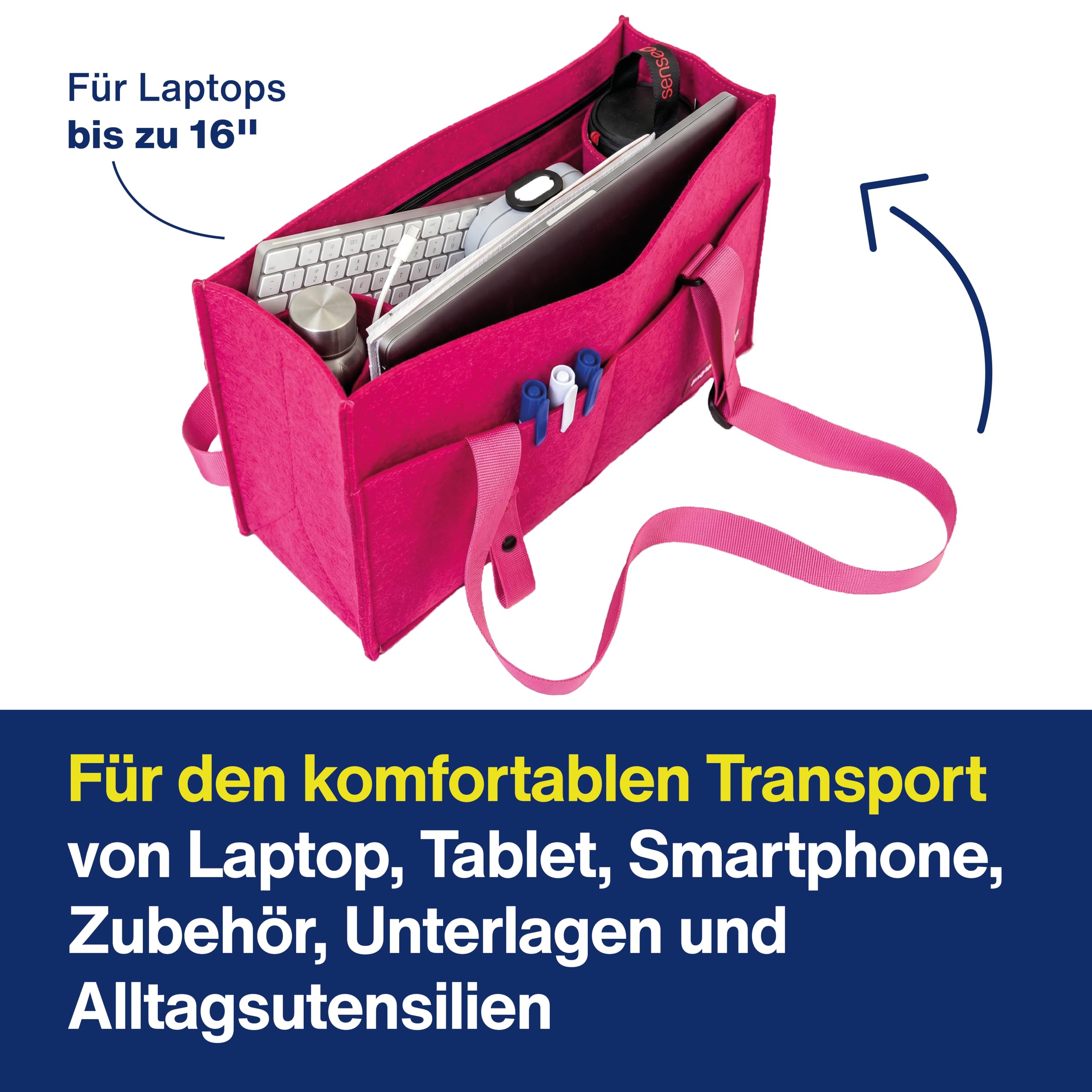 magnetoplan-pro-desk-sharing-bag-filz-raspberry-14-zoll image 4