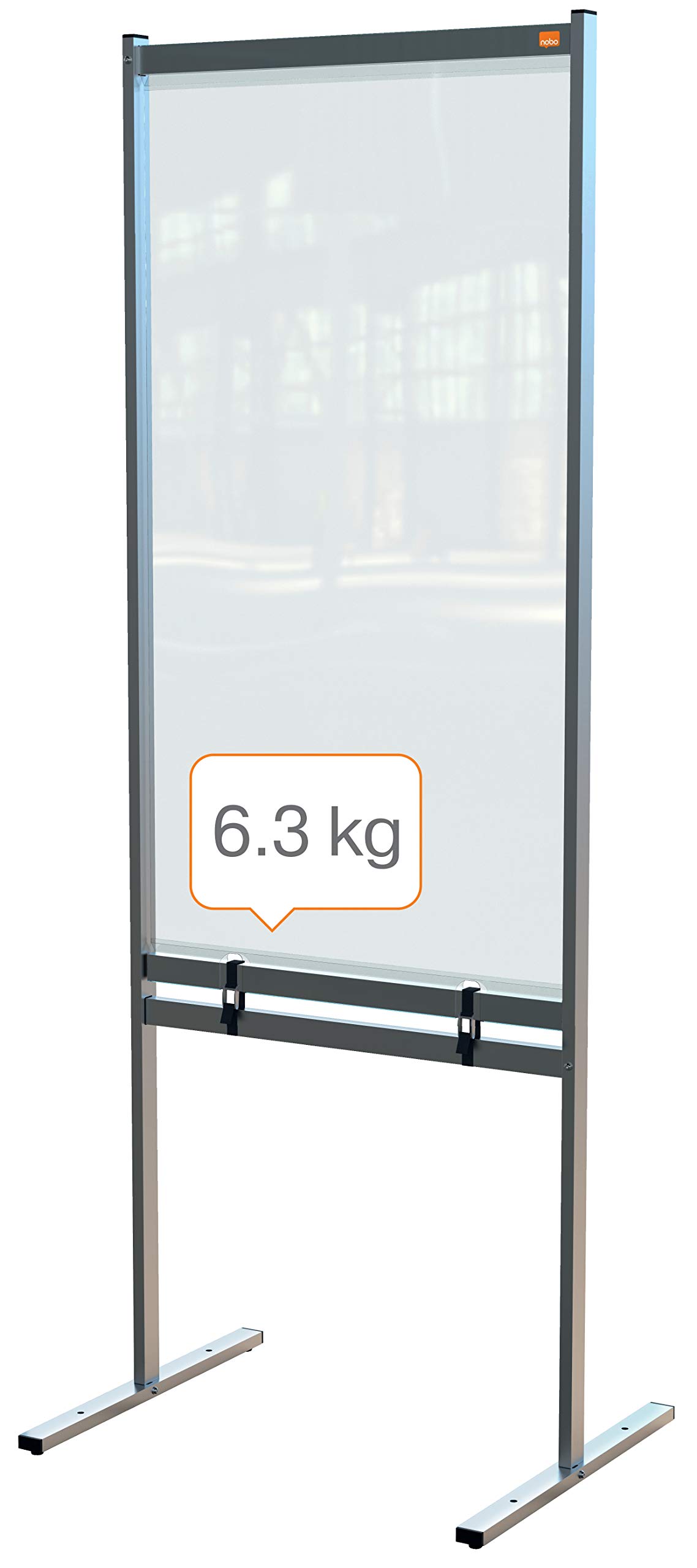 nobo-premium-plus-stellwand-transparent-780x2060-cm-raumteiler image 2