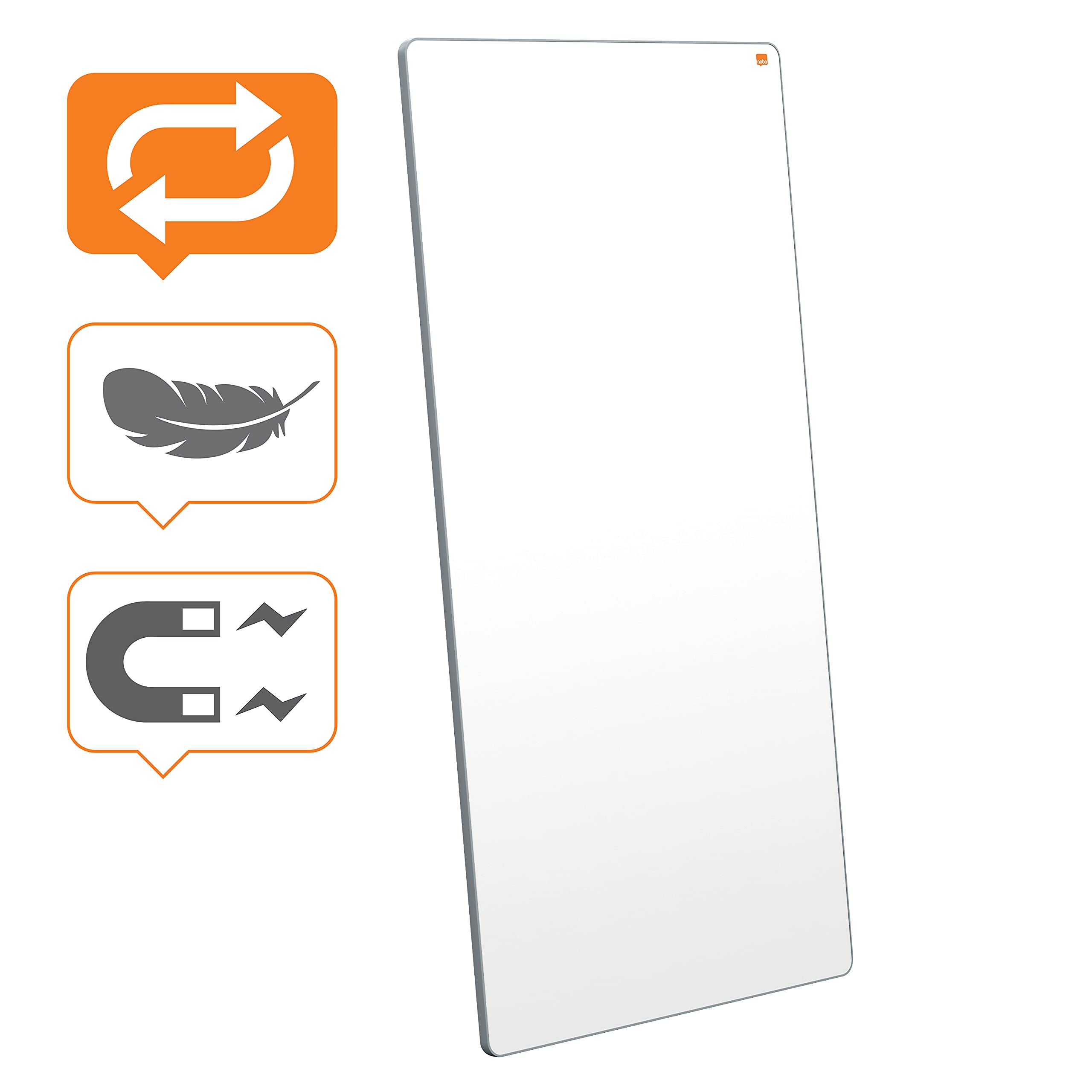 nobo-move-meet-1915563-whiteboard-90x180-grau-doppelseitig image 3
