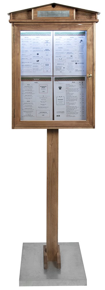 securit-universal-schaukasten-rustic-4x-a4-mahagoni-led image 2