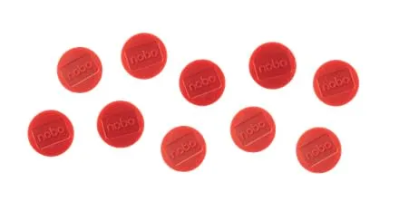 nobo-glide-1915314-whiteboard-magnete-38-mm-rot-10-st-ck image 1