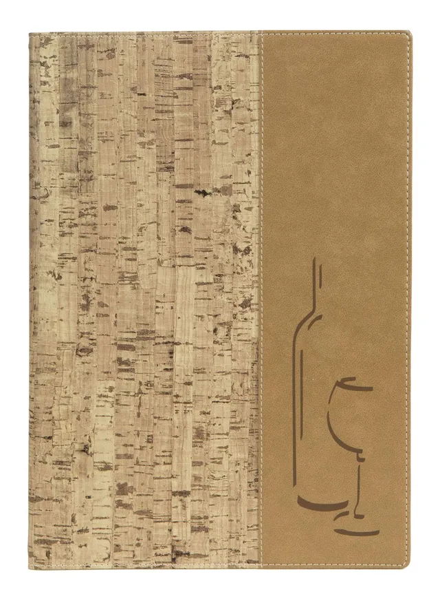 securit-woody-weinkarte-a4-kork-design-einlage-4-seiten-erweiterbar image 1