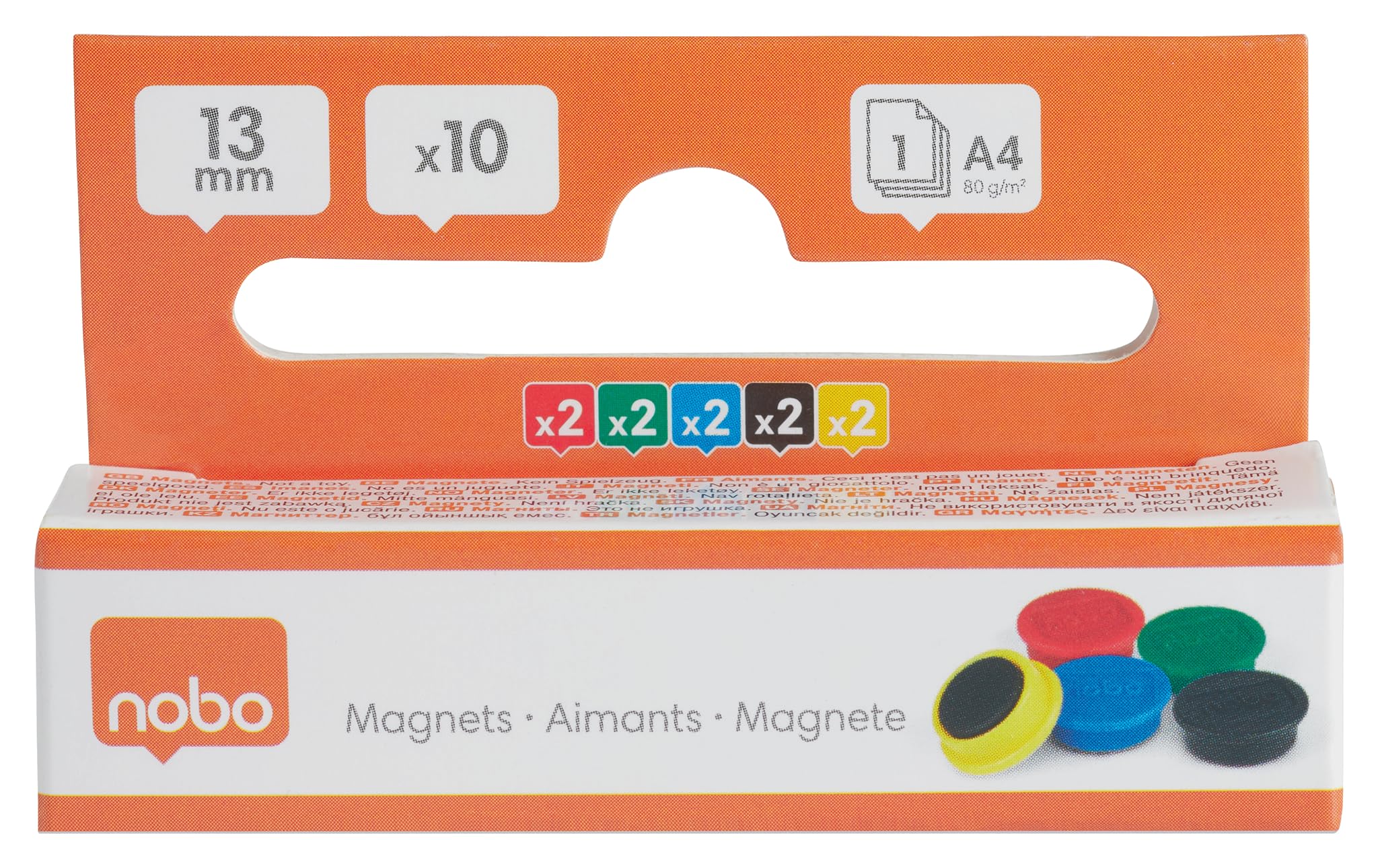 nobo-glide-whiteboard-magnete-13-mm-mehrfarbig-10-st-ck image 7