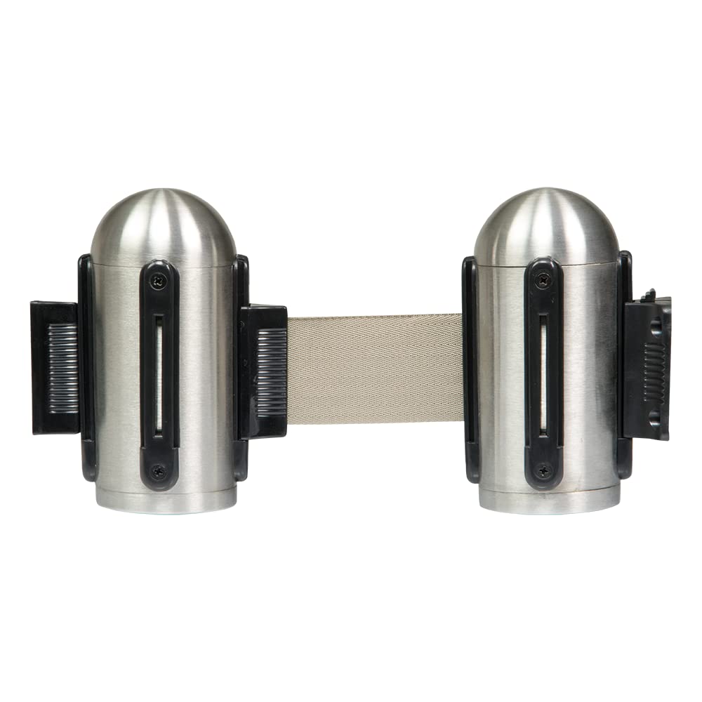 securit-retractable-absperrband-wand-grau-210-cm-edelstahl image 1