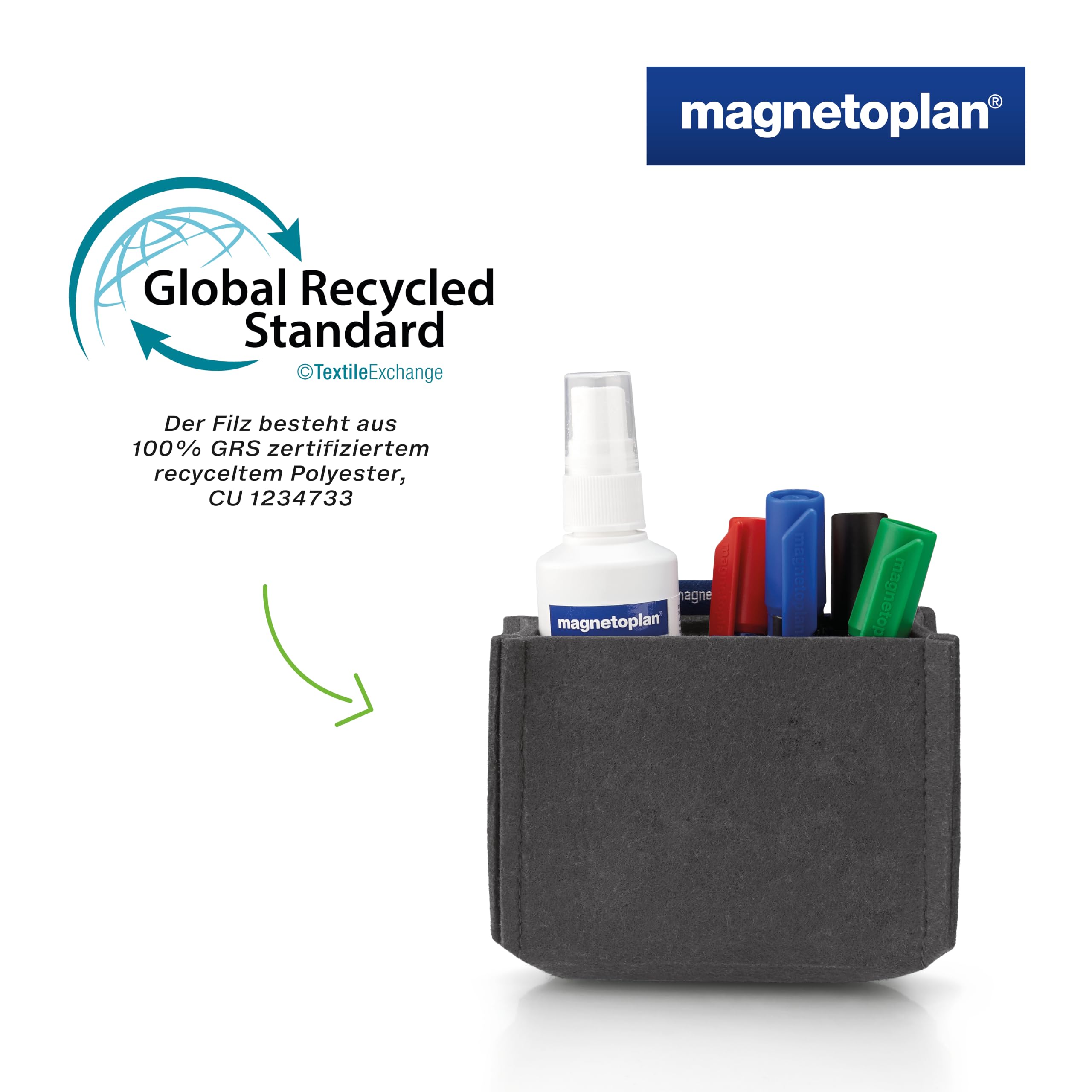 magnetoplan-pro-magnetotray-medium-stiftehalter-filz-grau image 5