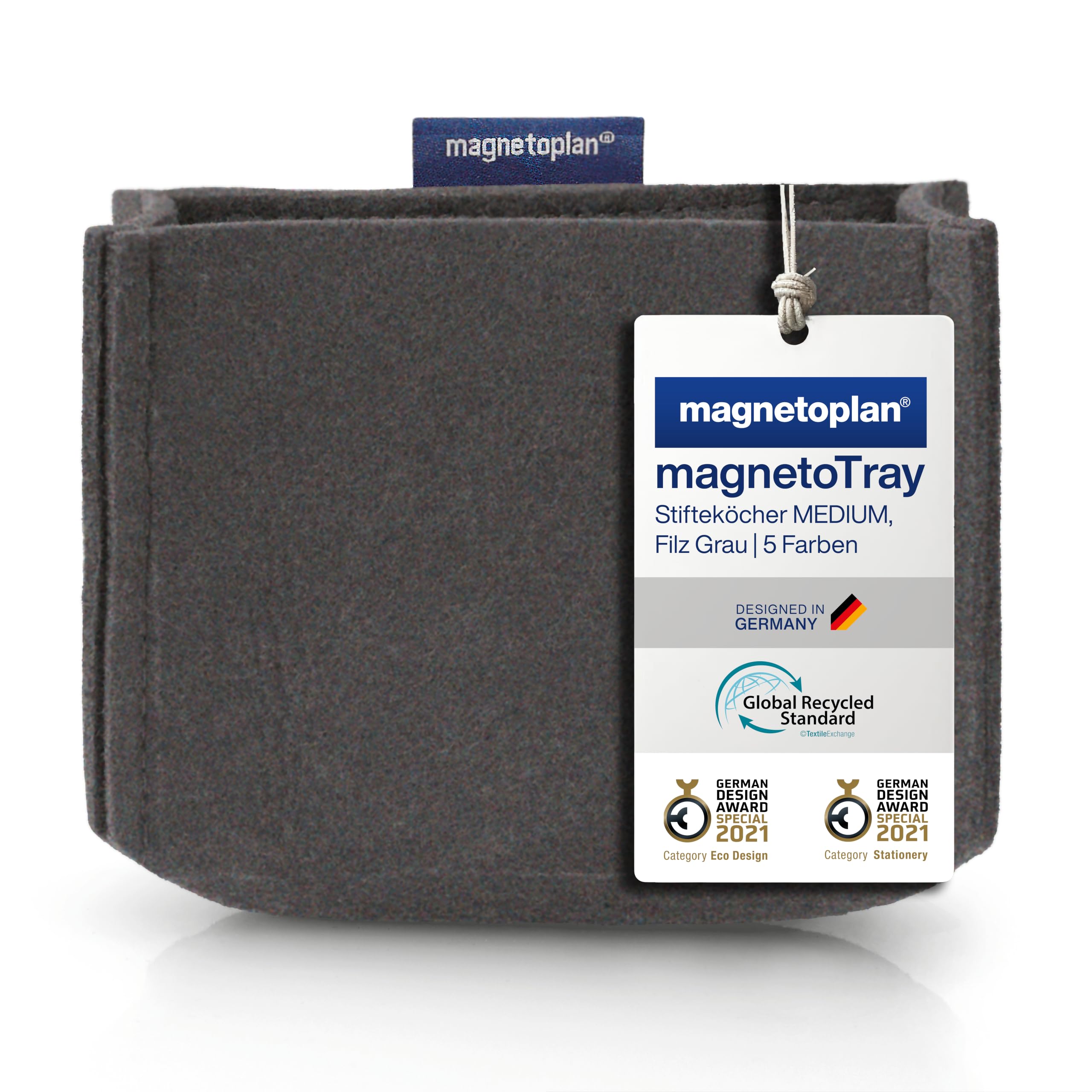 magnetoplan-pro-magnetotray-medium-stiftehalter-filz-grau image 1