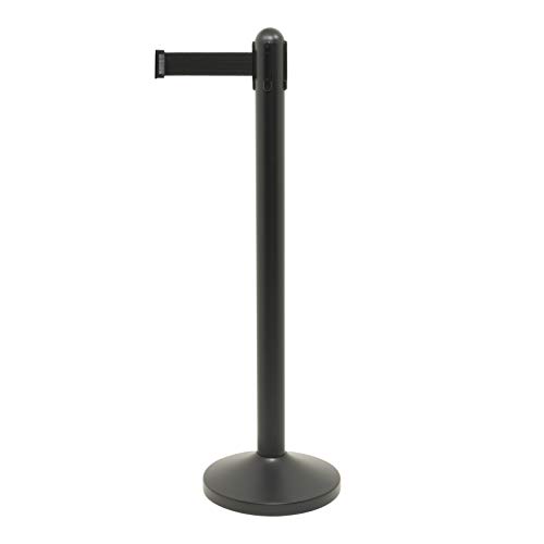 securit-retractable-absperrpfosten-mit-band-100cm-schwarz-edelstahl image 8