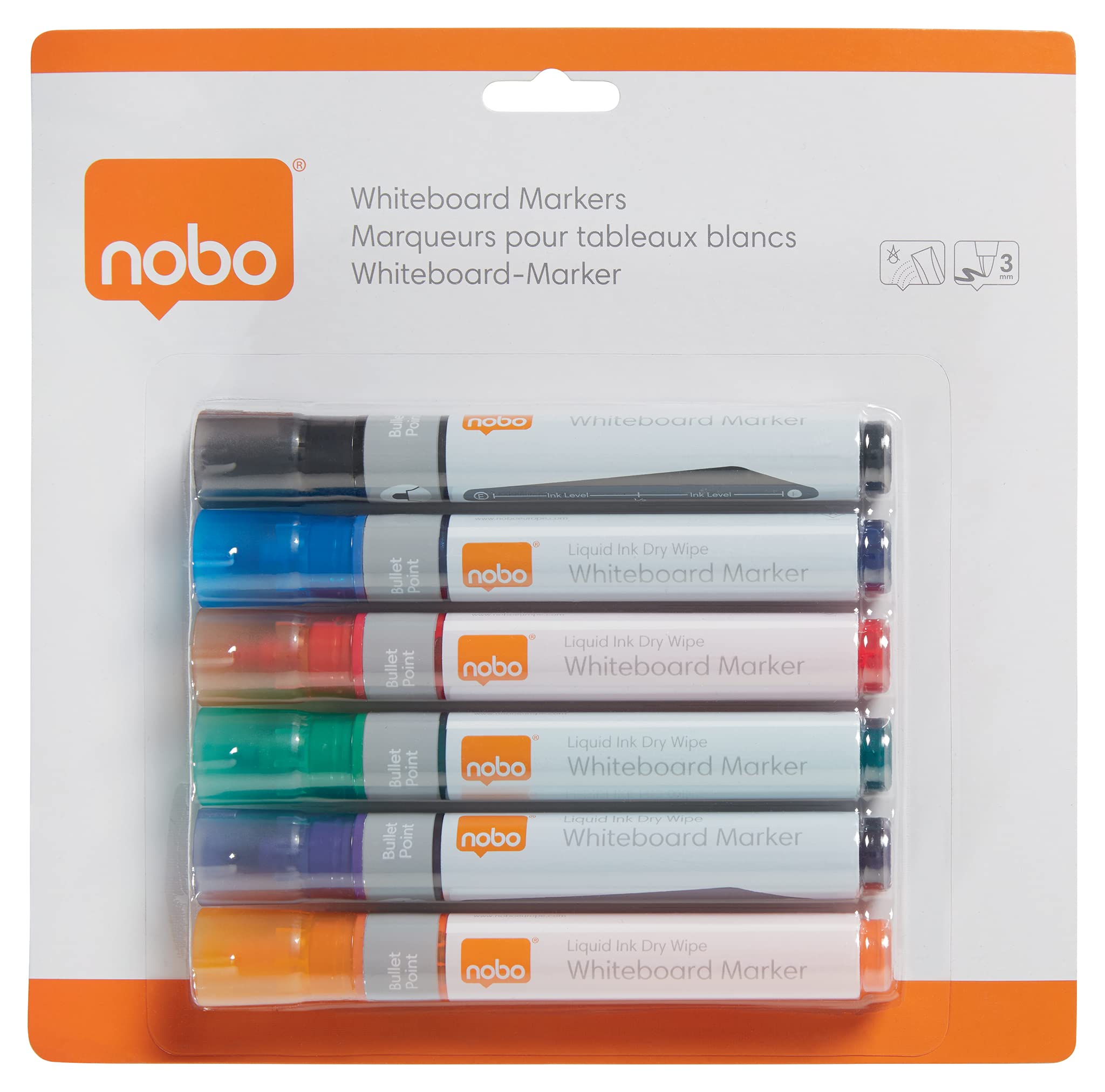 nobo-glide-1901419-liquid-ink-whiteboardmarker-6er-3-mm-bunt image 7