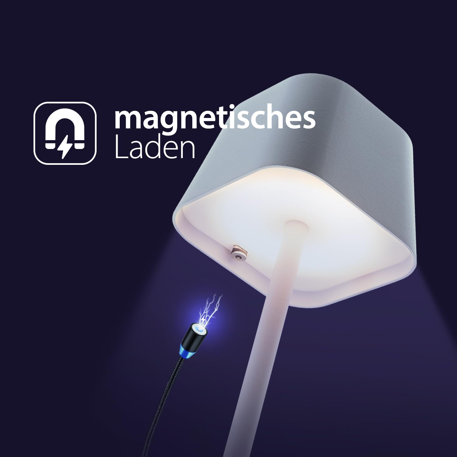 securit-nova-georgina-led-tischleuchte-wei-dimmbar-kabellos-ip54 image 3