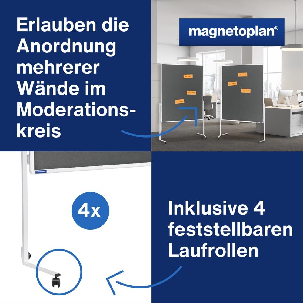 magnetoplan-evolution-moderationstafel-grau-120x150-cm-mobil image 4