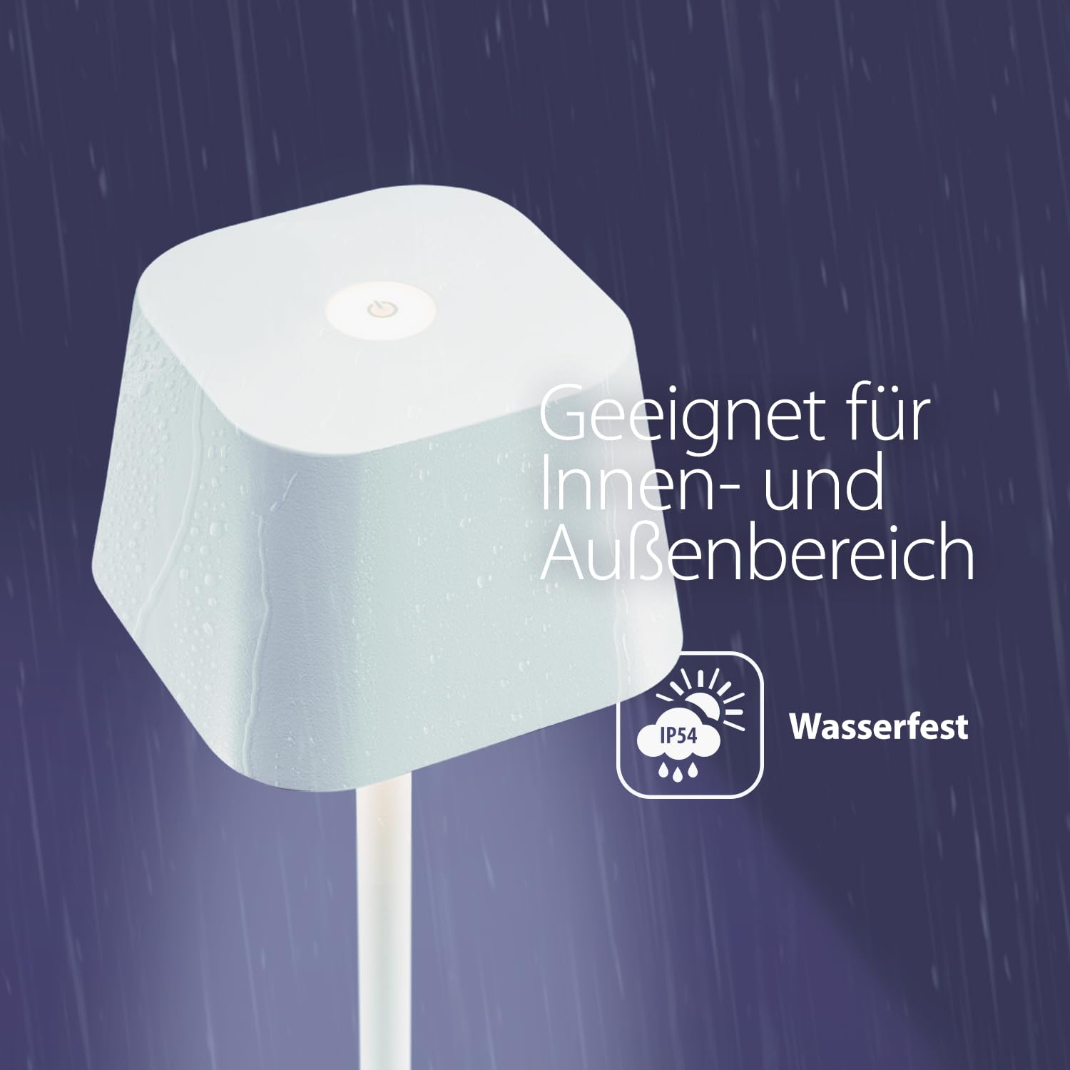 securit-nova-georgina-led-tischleuchte-wei-dimmbar-kabellos-ip54 image 4