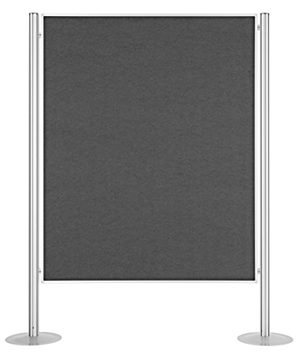 magnetoplan-variopin-pr-sentationswand-set-filz-grau-4-tafeln image 2