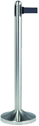 securit-retractable-absperrpfosten-set-chrom-schwarz image 8