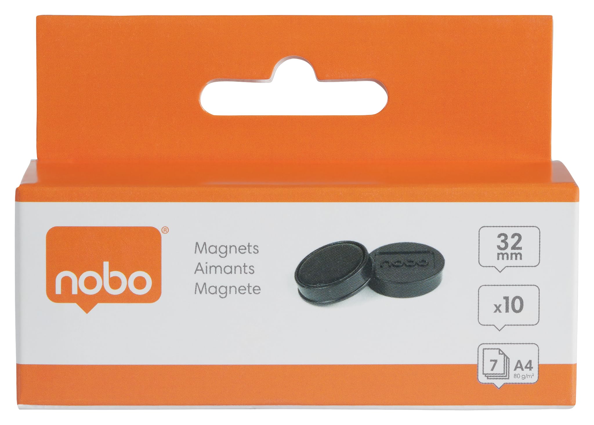nobo-glide-whiteboard-magnete-32-mm-schwarz-10-st-ck-1915298 image 7