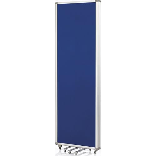 magnetoplan-variopin-faltwand-3-paneel-royalblau-mit-rollen-mobil image 8