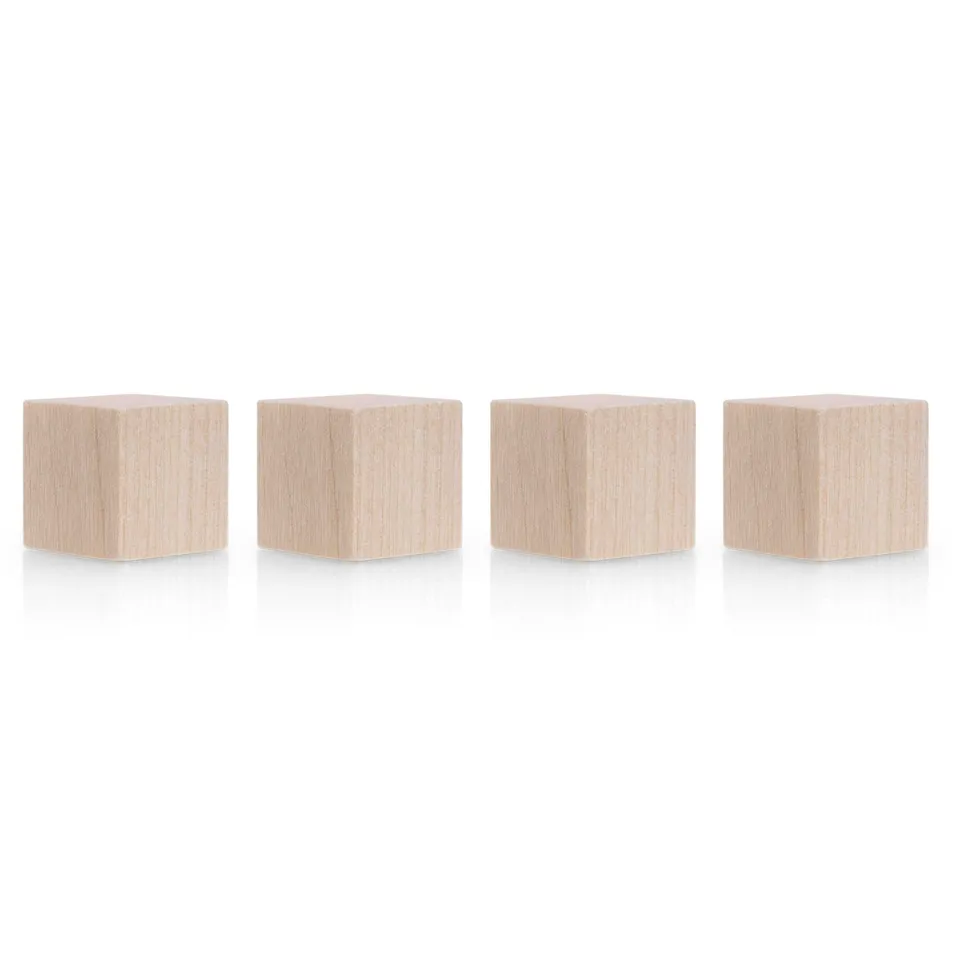 magnetoplan-wood-series-cube-magnete-birke-4-stu00fcck-20mm-neodym image 1
