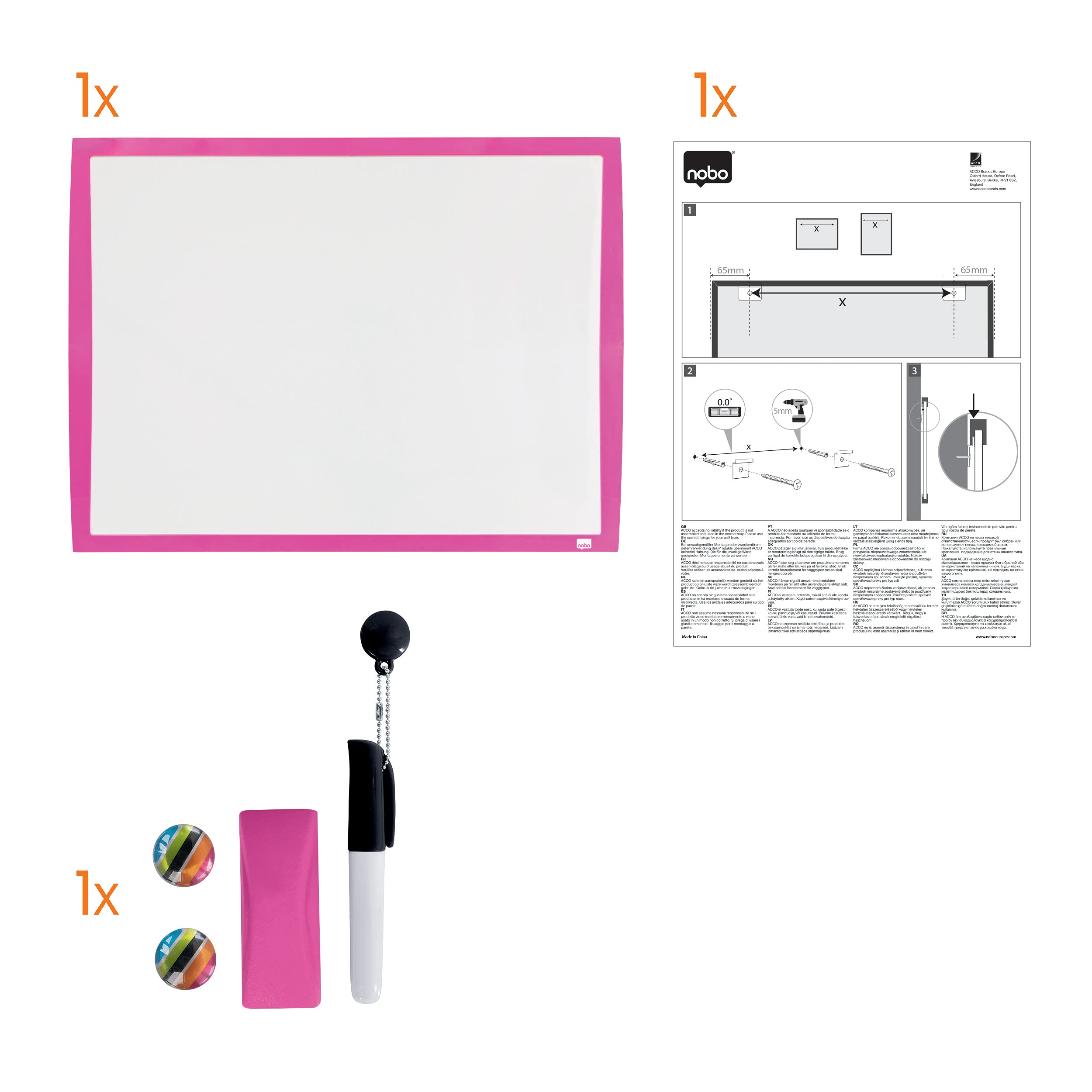 nobo-classic-steel-2104177-whiteboard-pink-585x430-magnetisch image 5