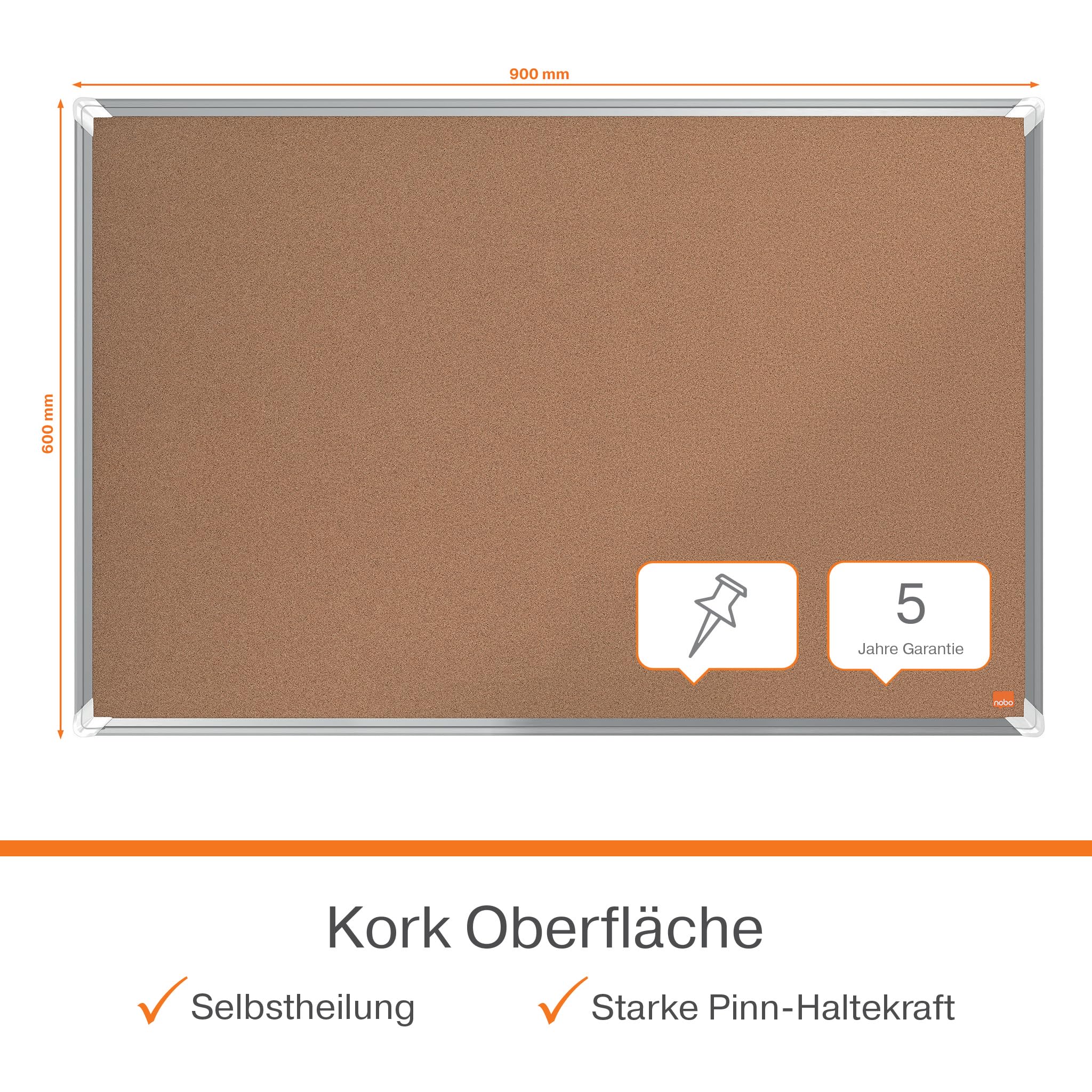 nobo-premium-plus-1915180-kork-notiztafel-60x90-cm-braun image 3