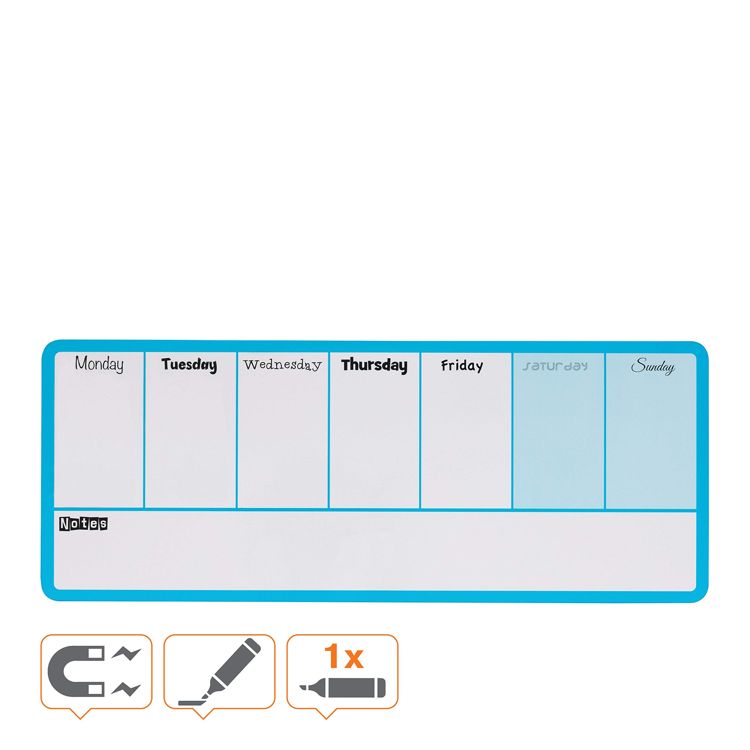 nobo-classic-steel-wochenplaner-magnetisch-blau-360-mm image 2