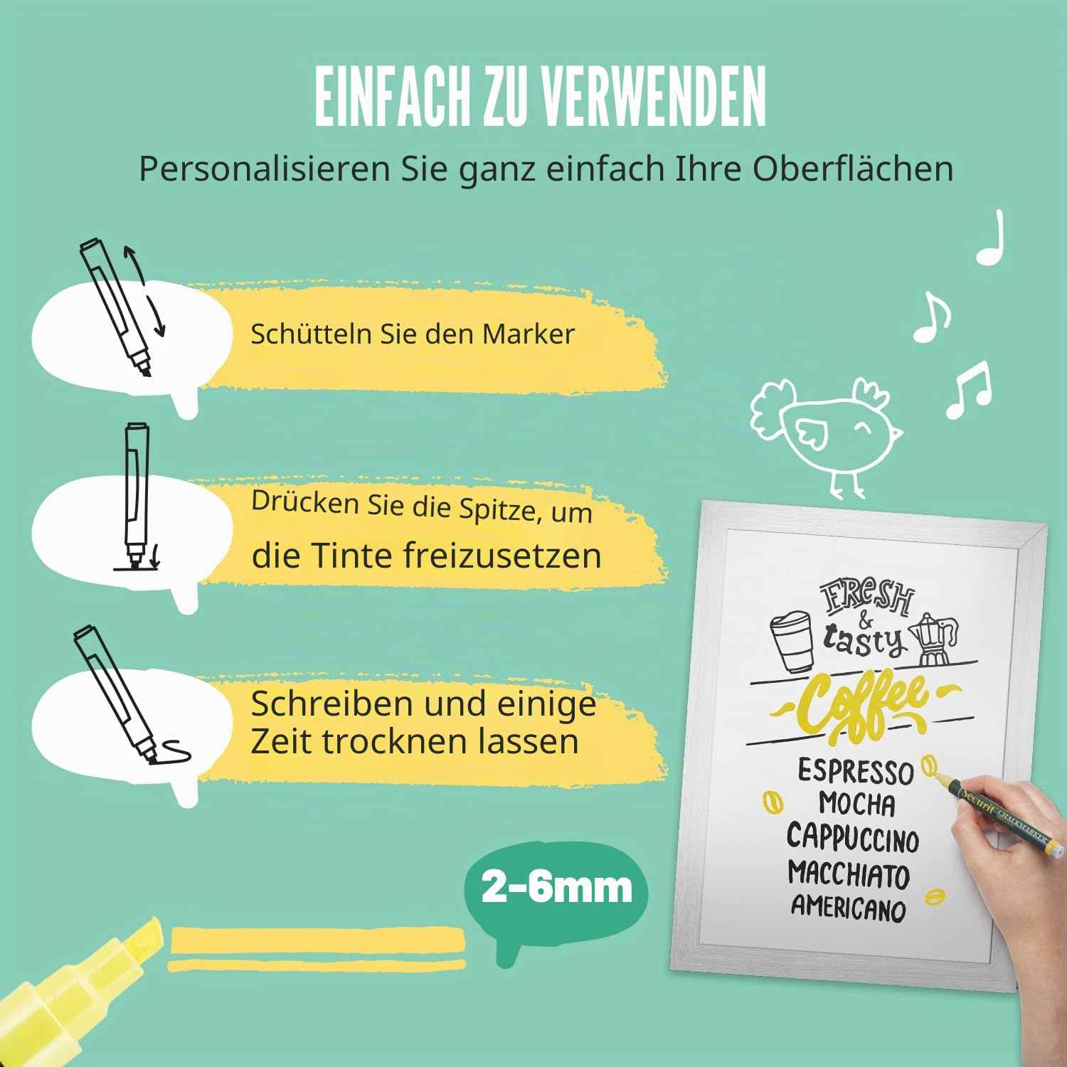 securit-original-fl-ssigkreide-marker-gelb-2-6-mm-2er-pack image 3