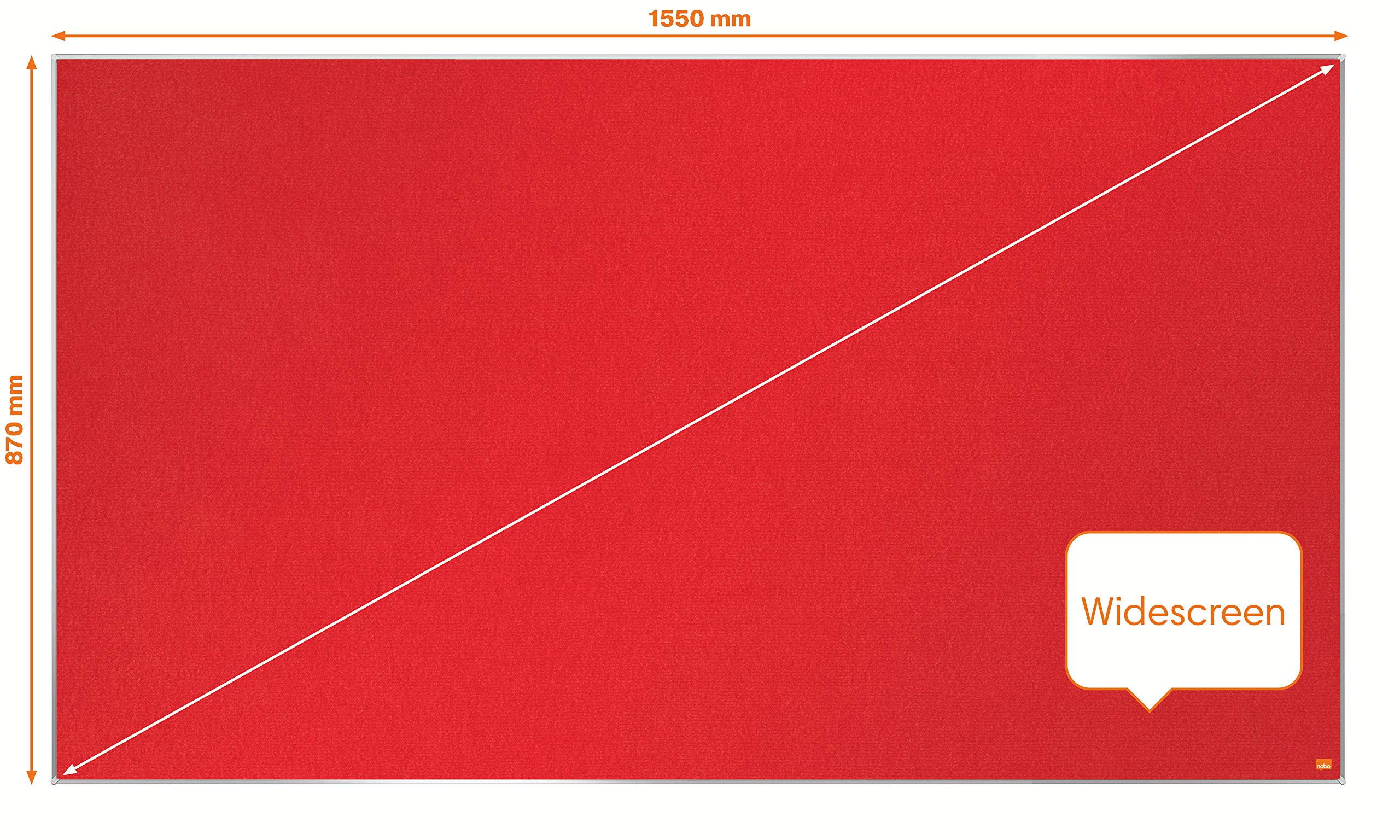 nobo-impression-pro-1915422-filz-notiztafel-155x87-cm-rot image 3