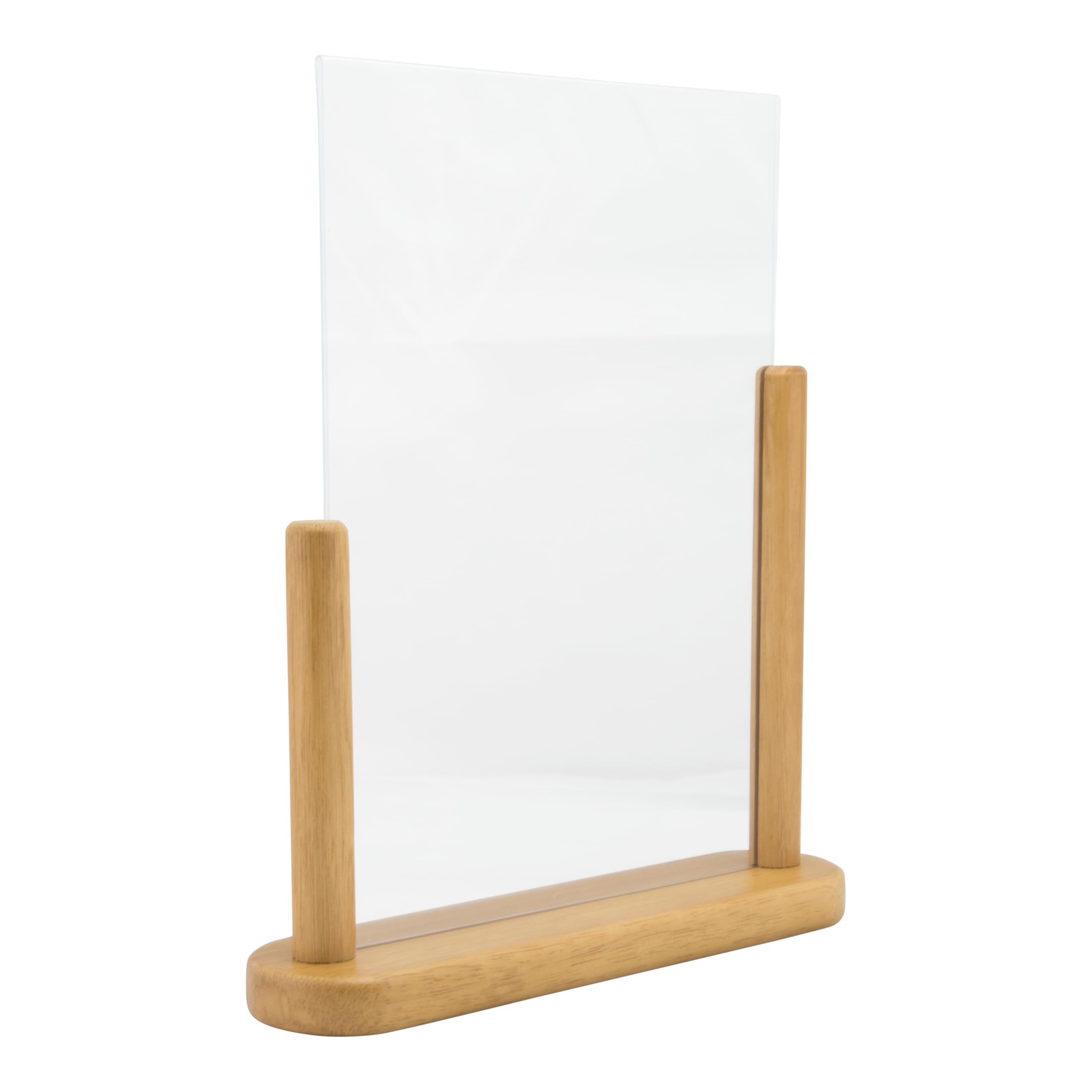 securit-elegant-tischaufsteller-a4-teak-holz-braun image 2
