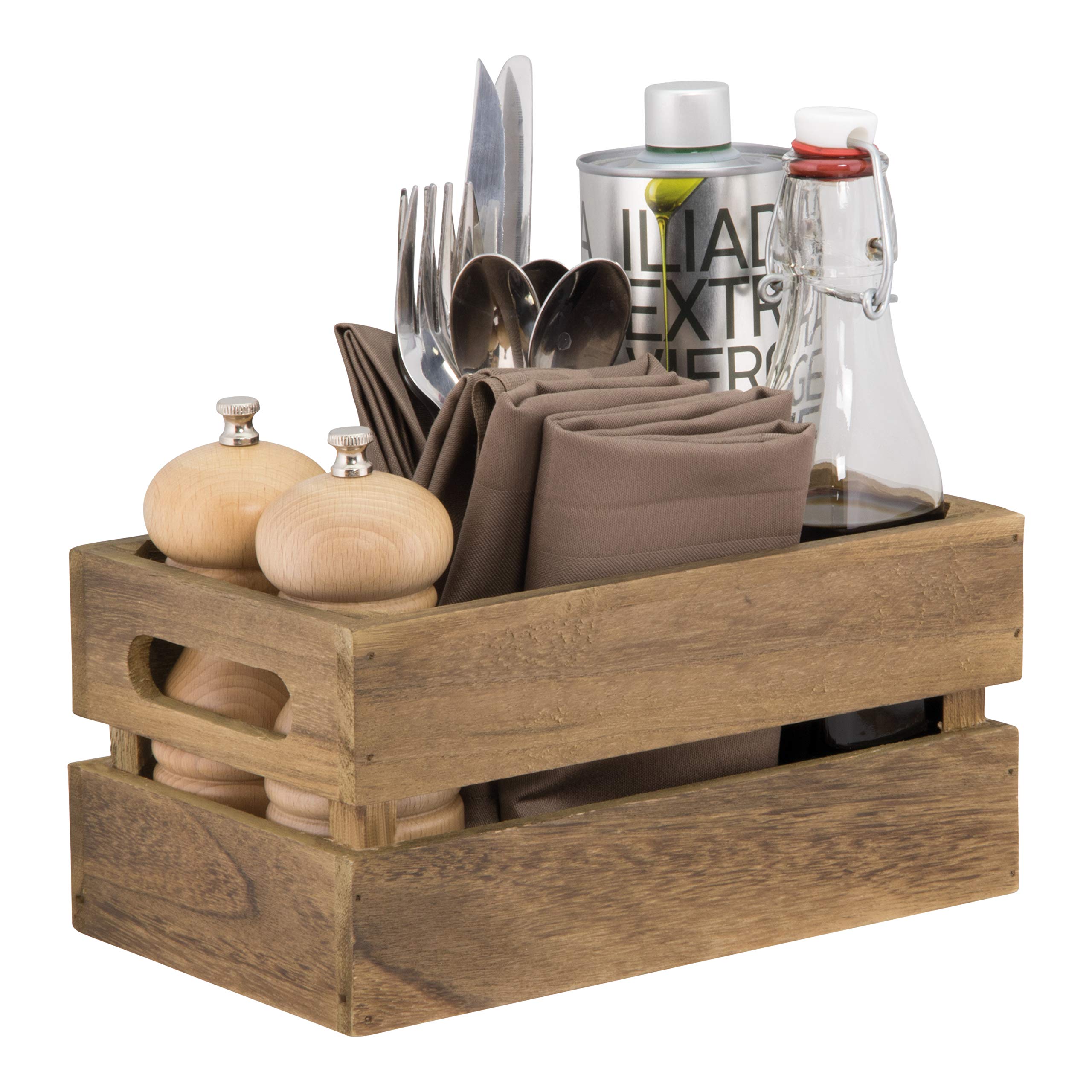 securit-woody-tisch-caddy-klassisch-klein-holz-braun image 4