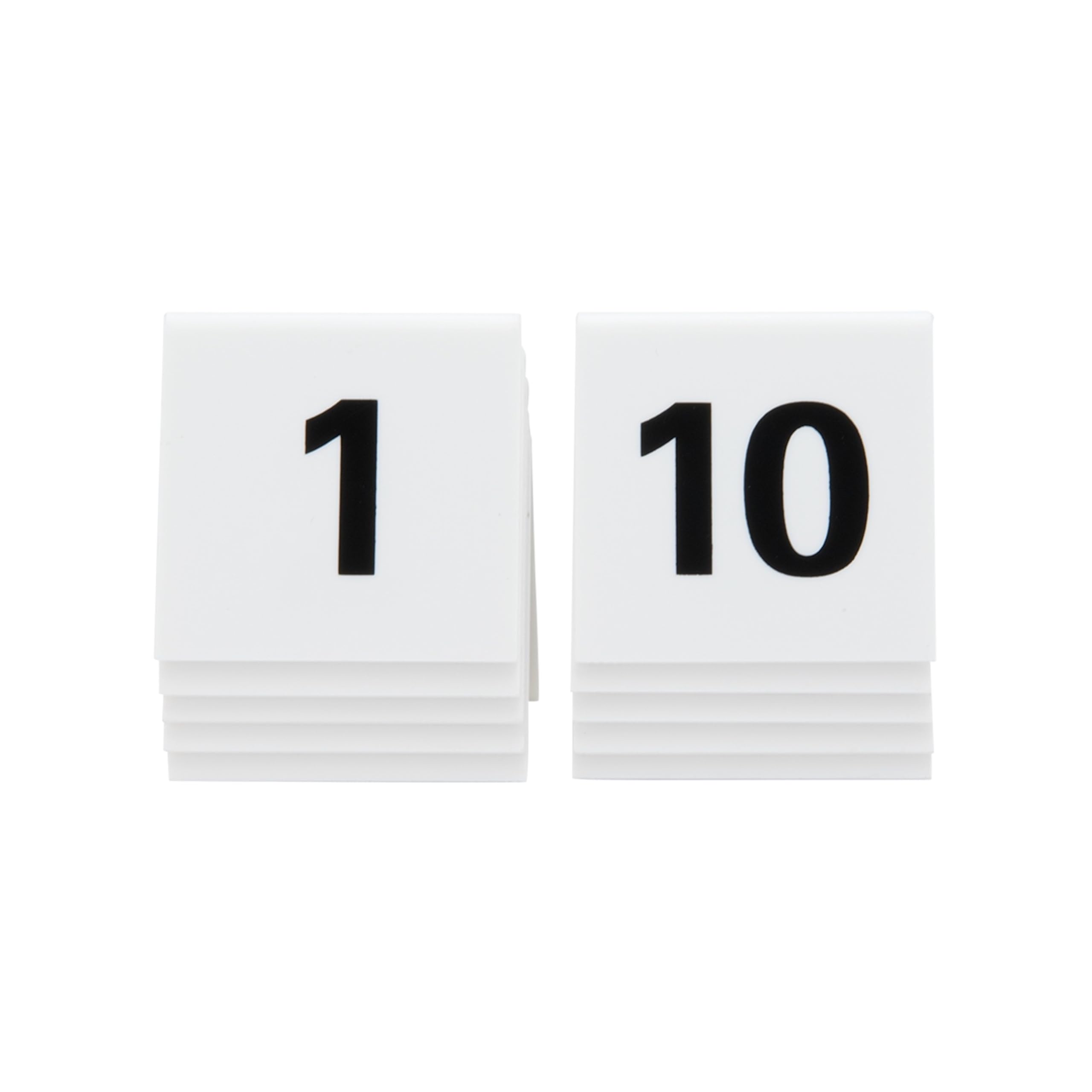 securit-crystal-tischnummern-1-bis-10-wei-acryl-stapelbar-10er-set image 1