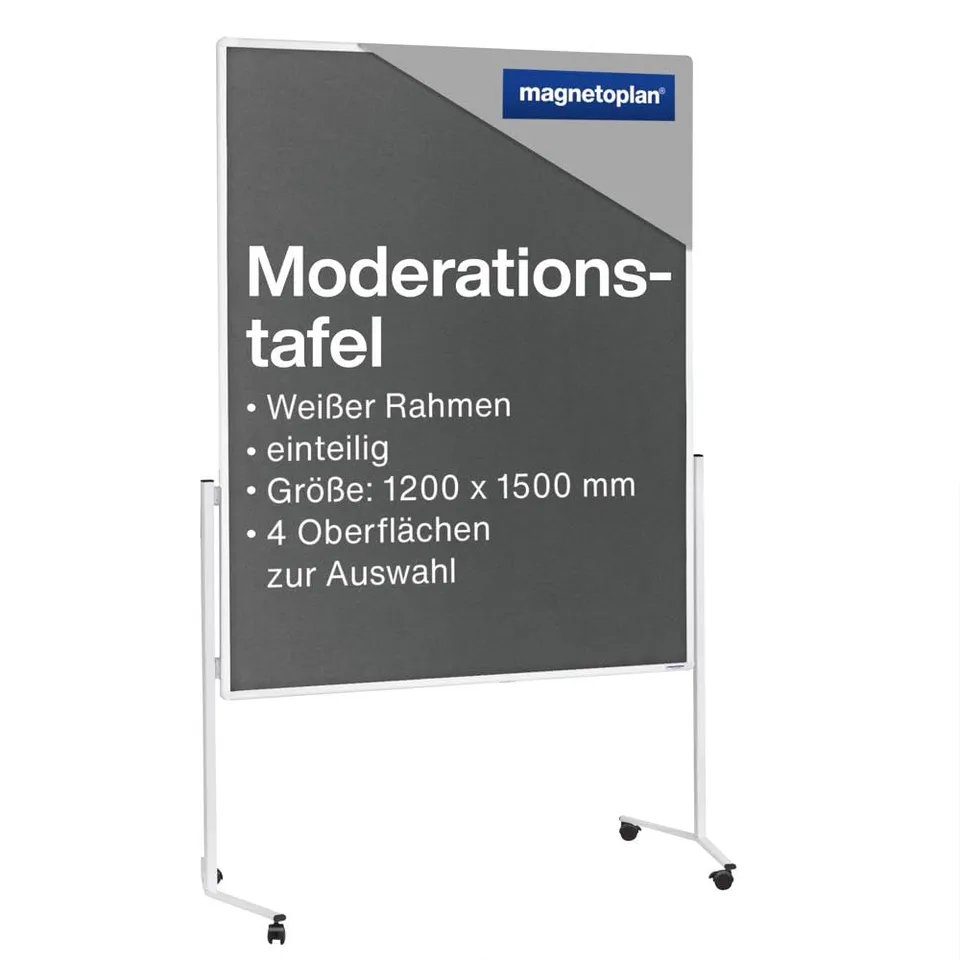 magnetoplan-evolution-moderationstafel-grau-120x150-cm-mobil image 1
