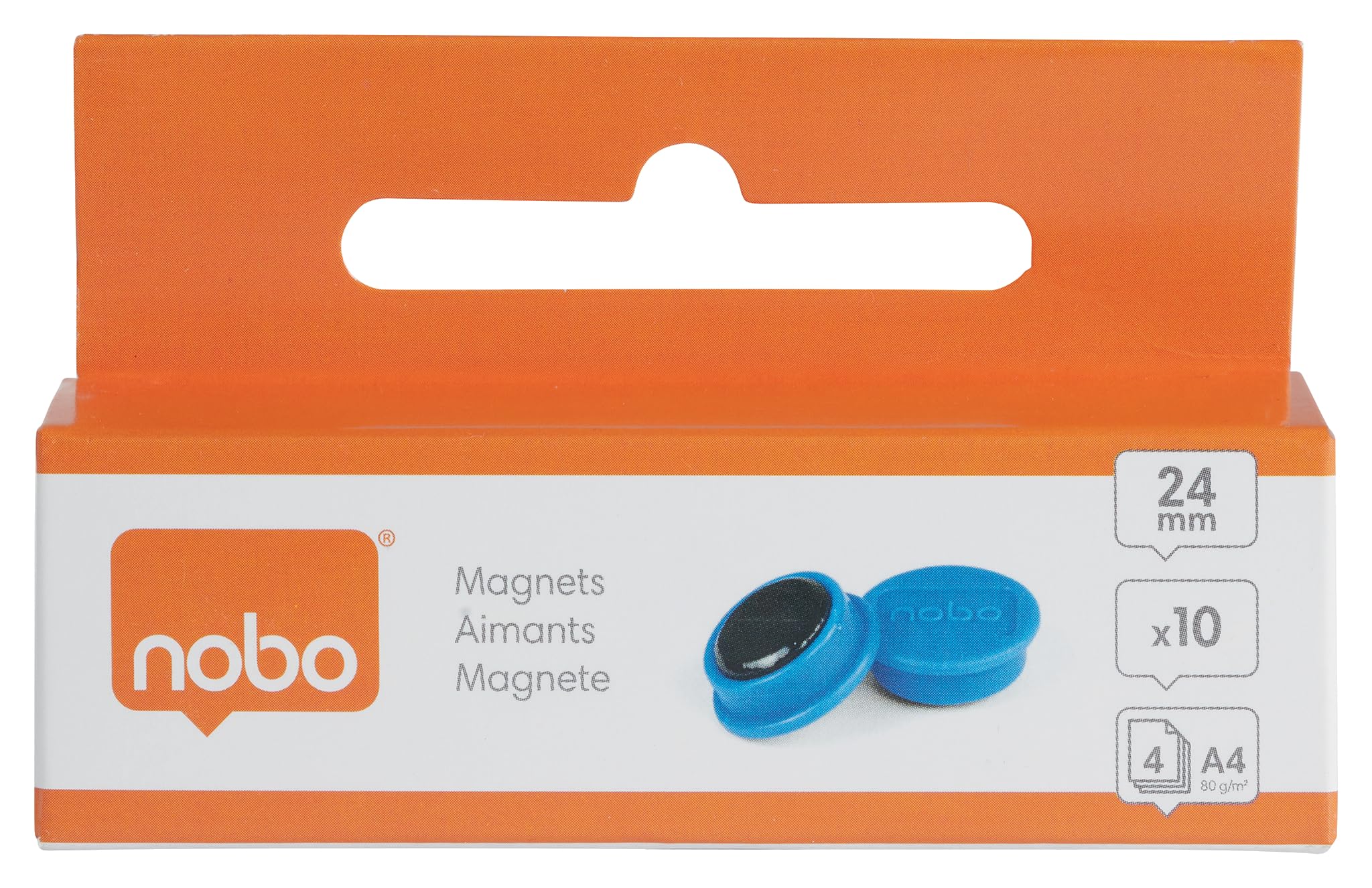 nobo-glide-whiteboard-magnete-24-mm-blau-10-st-ck-1915292 image 7