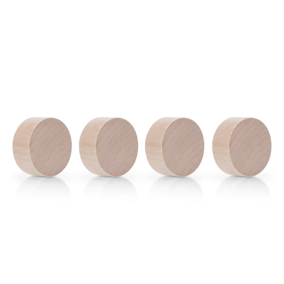 magnetoplan-wood-series-circle-magnete-birke-4-stu00fcck-30mm image 1