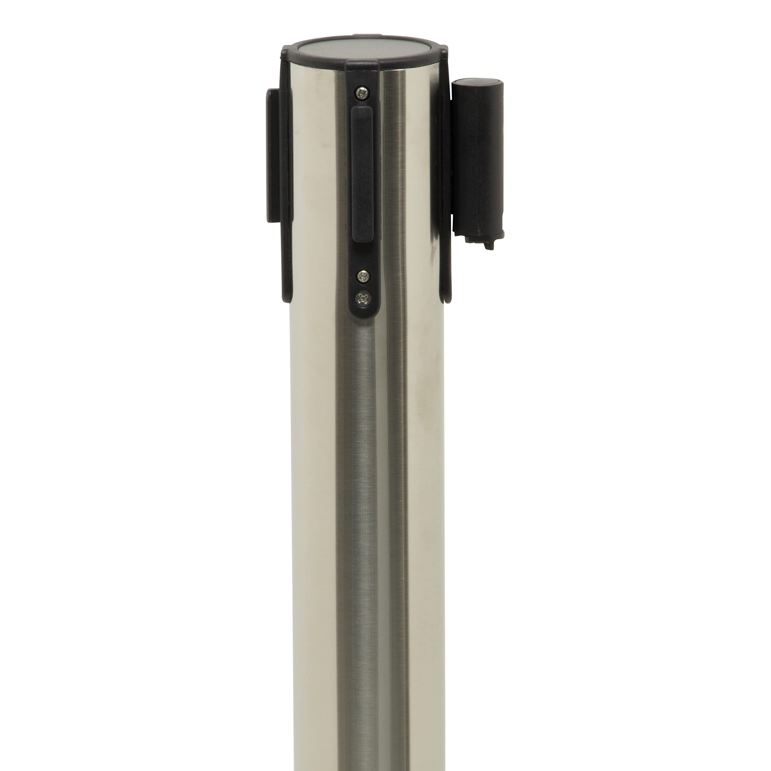 securit-retractable-absperrpfosten-2er-set-silber-chrom-schwarz image 2