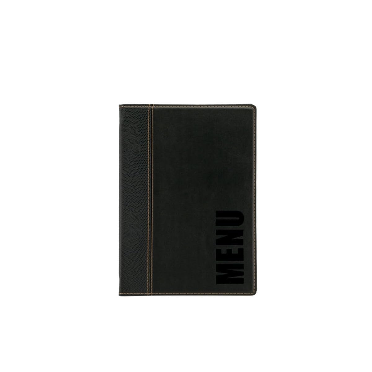 securit-trendy-speisekarte-kunstleder-schwarz-4-seiten-erweiterbar image 1