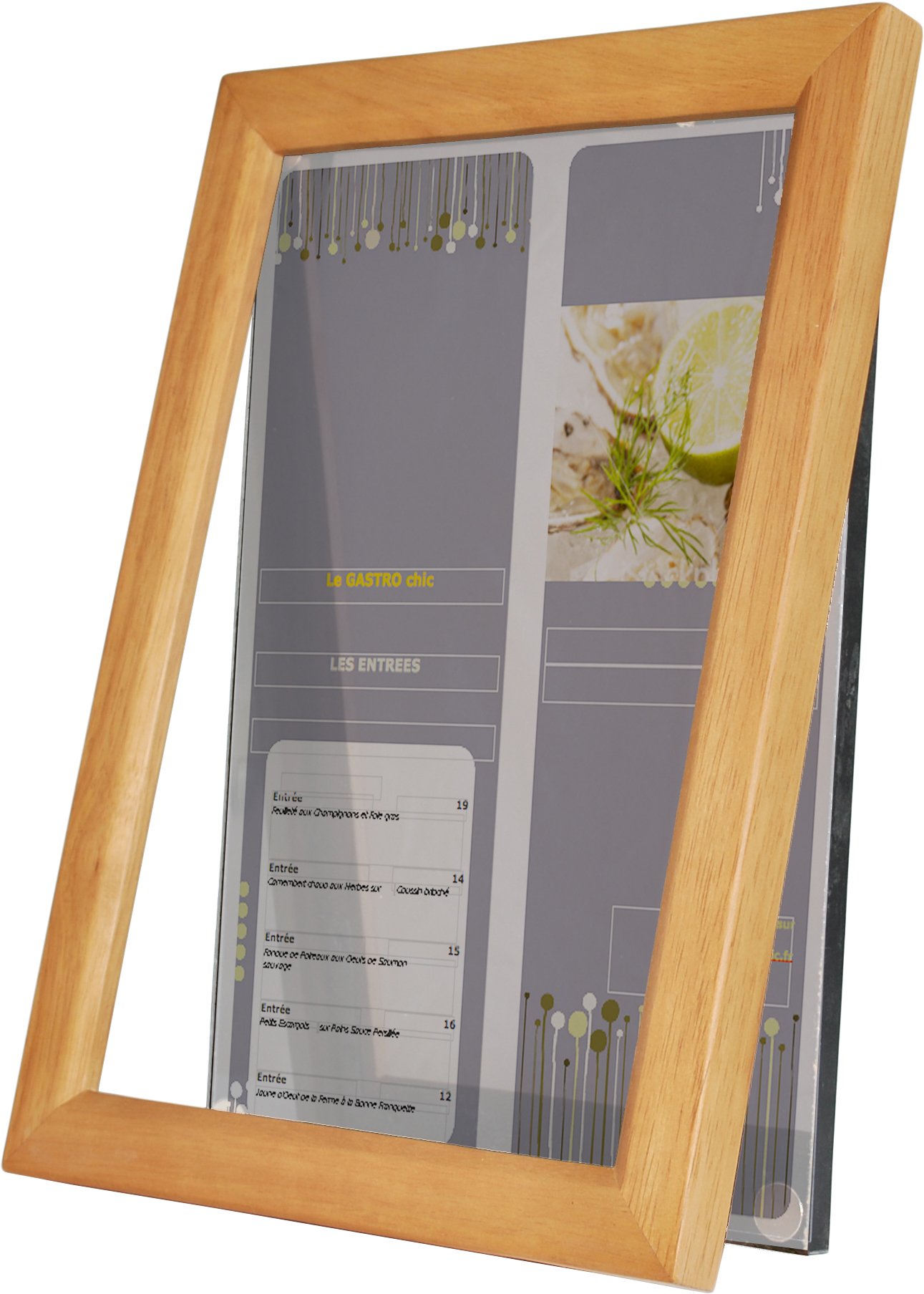securit-universal-displayrahmen-a3-teak-posterrahmen-holz image 2