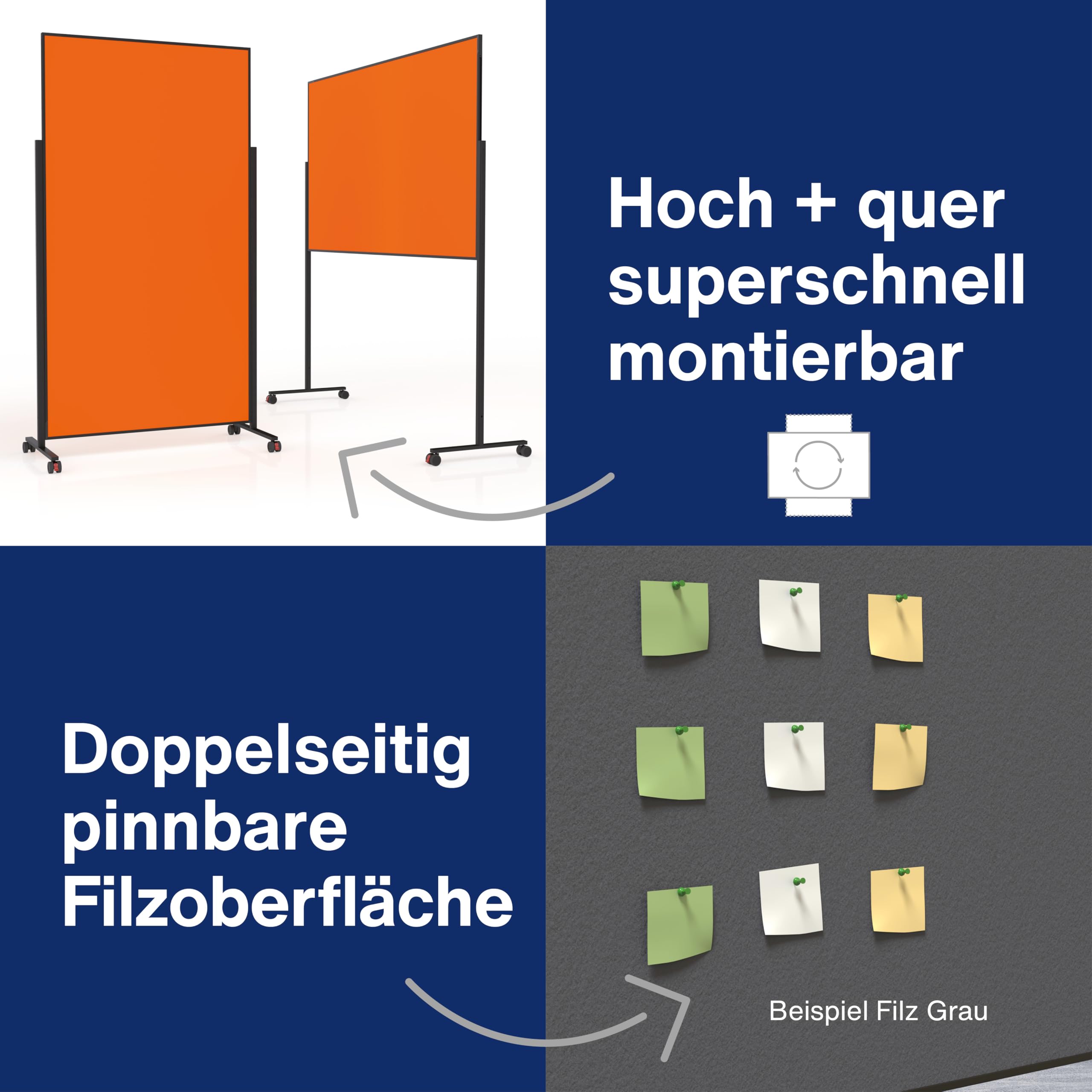 magnetoplan-variopin-moderationstafel-filz-orange-mobil image 3