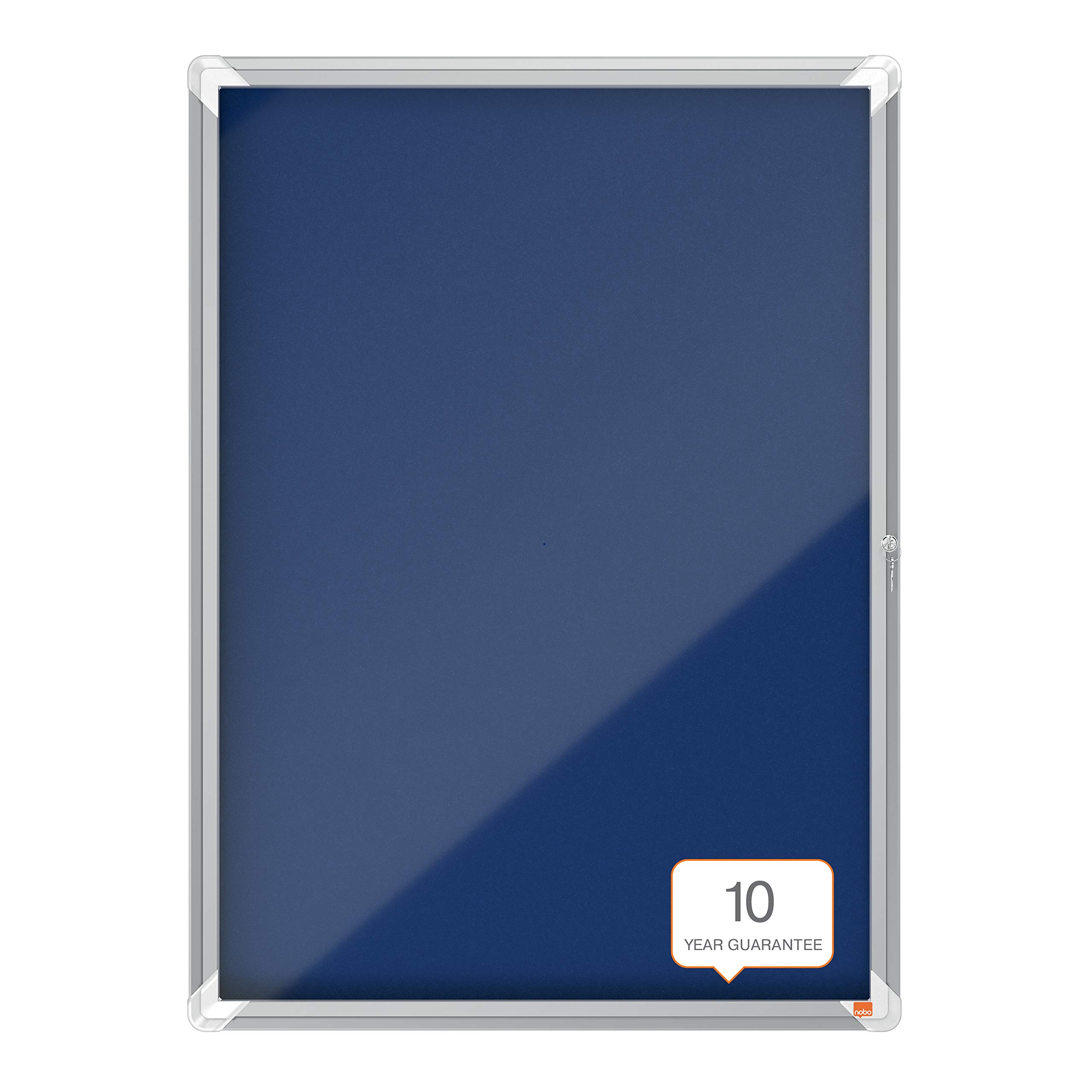 nobo-premium-plus-schaukasten-filz-9xa4-blau-abschlie-bar image 2