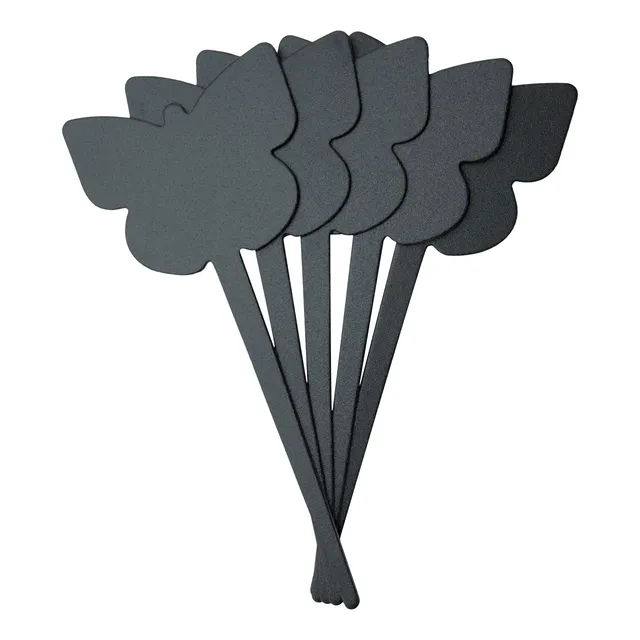 securit-silhouette-gartenstecker-schmetterling-5er-set-schwarz image 1