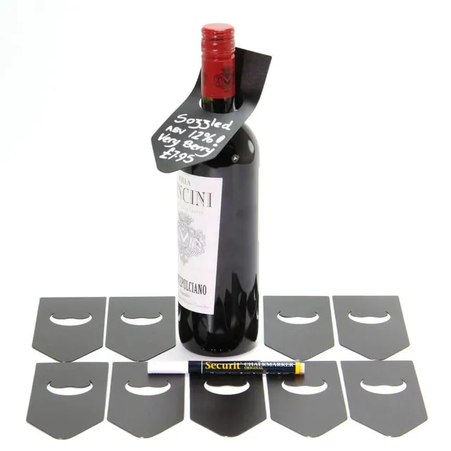 securit-silhouette-flaschenanh-nger-kreidetafel-10er-spitzenetikett image 1