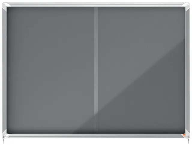 nobo-premium-plus-1915338-schaukasten-18x-a4-filz-grau image 1
